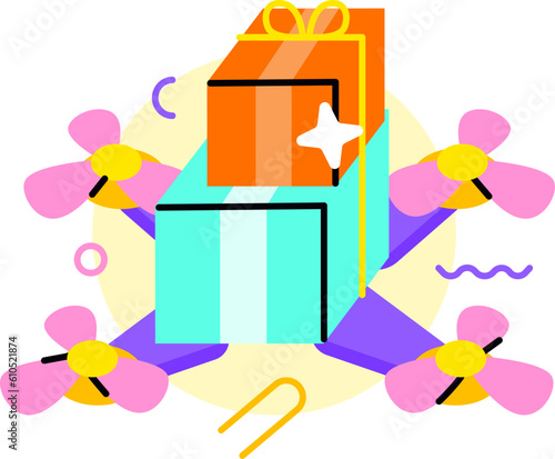 Drone AI Sending Package