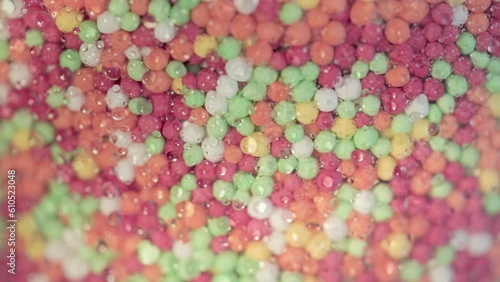 Festive bedding under the rays of glare and sunbeams