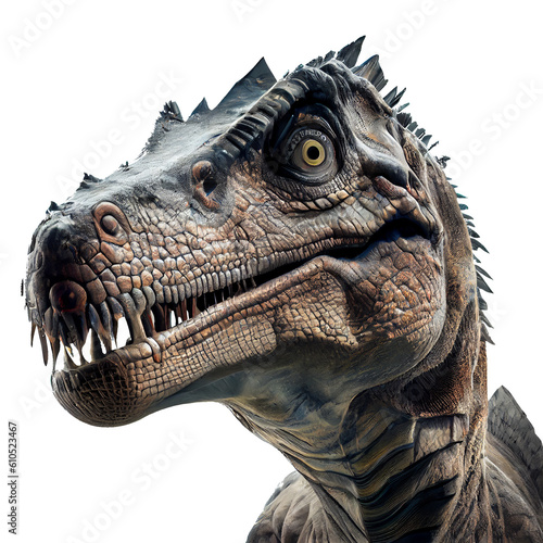Close up of dinosaurs. On transparent background (png), easy for decorating projects. © I LOVE PNG