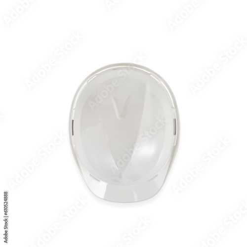 White helmet on the table