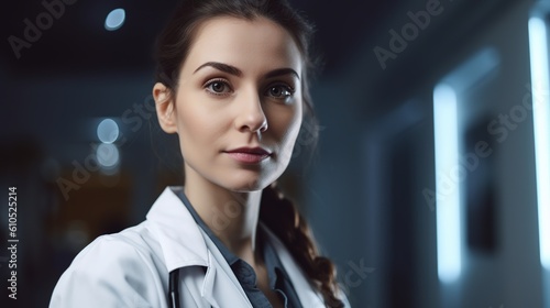 doctor looking at the camera