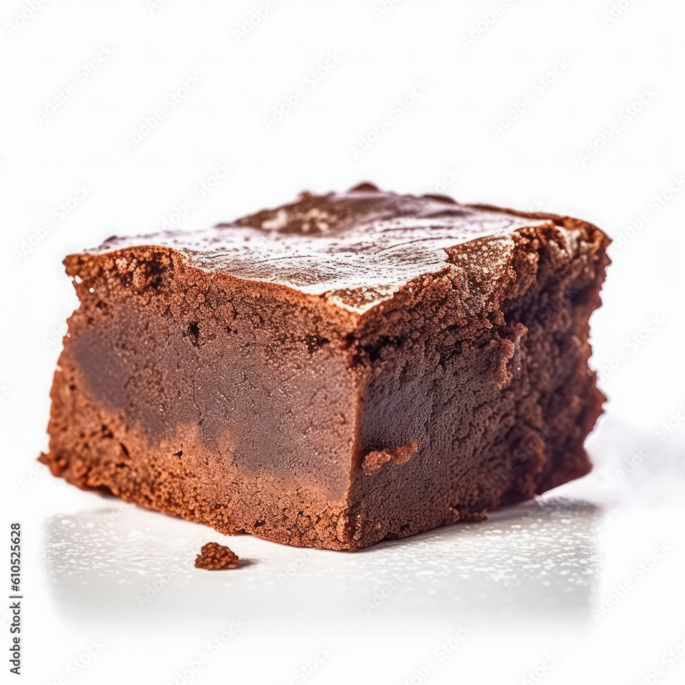 Delicious brownies isolated on white background, generative AI
Delicious brownies isolated on white background, generative AI