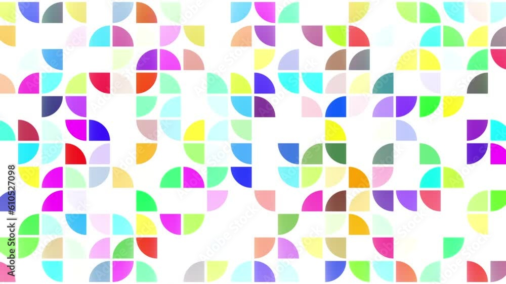 2D simple animation of quarter circle pattern with opacity and rotation effects on white background, perfect animation for web sites and presentations, 4K abstract live wallpaper 2D simple animation of quarter circle pattern with opacity and rotation effects on white background, perfect animation for web sites and presentations, 4K abstract live wallpaper