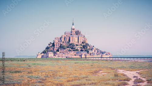 Beautiful famous sit of Mont Saint Michel- Normandie in France