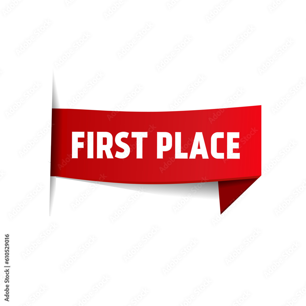 First place award icon. First award winner badge guarantee winning prize ribbon symbol medal icon. First place award icon. First award winner badge guarantee winning prize ribbon symbol medal icon.
