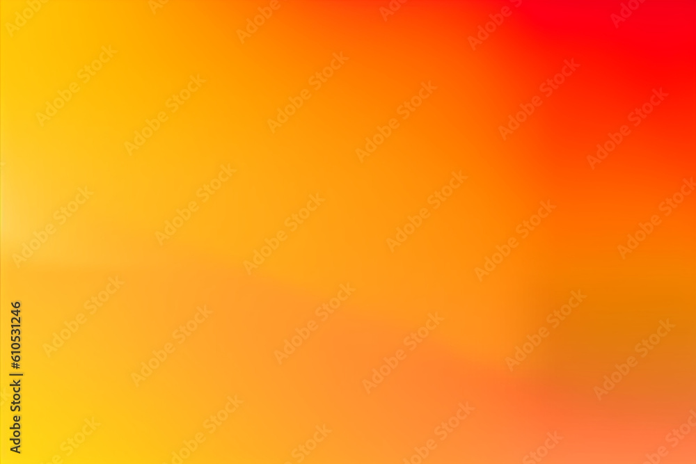 Blurred abstract yellow orange gradient color transit colourful frosted glass effect background