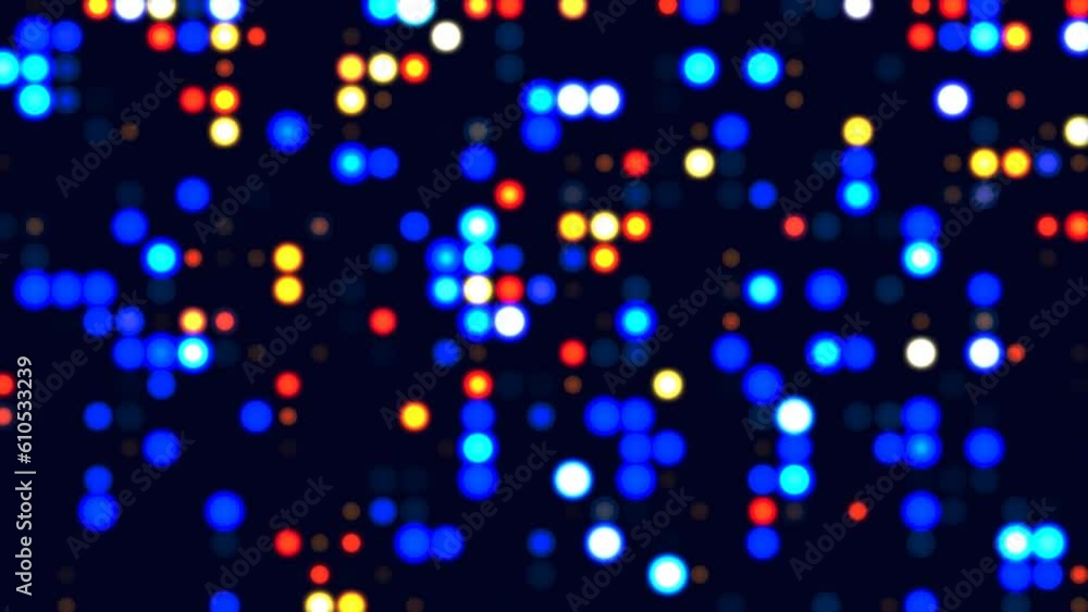 Digital lights display, backgruound, seamless loop Digital lights display, backgruound, seamless loop