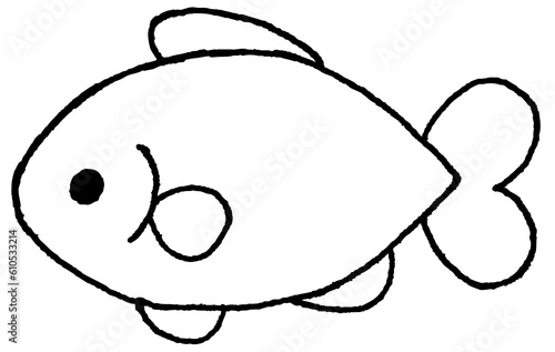 シンプルな魚のイラスト