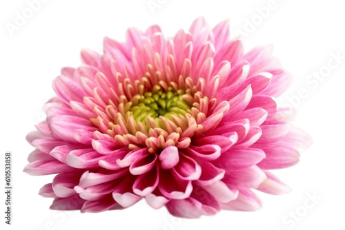 Pink Flower Isolated on White Transparent Background, Generative Ai