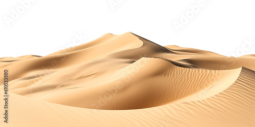 Summer Desert sandy beach summer isolated on Transparent Background, Png Cutout, Generative Ai