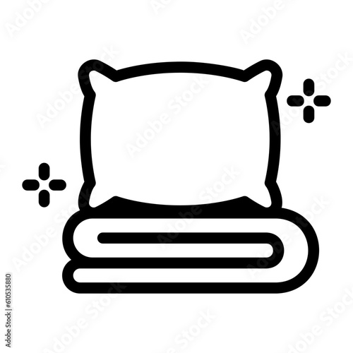 pillow line icon
