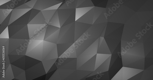 Abstract gray silver low poly triangular mesh background