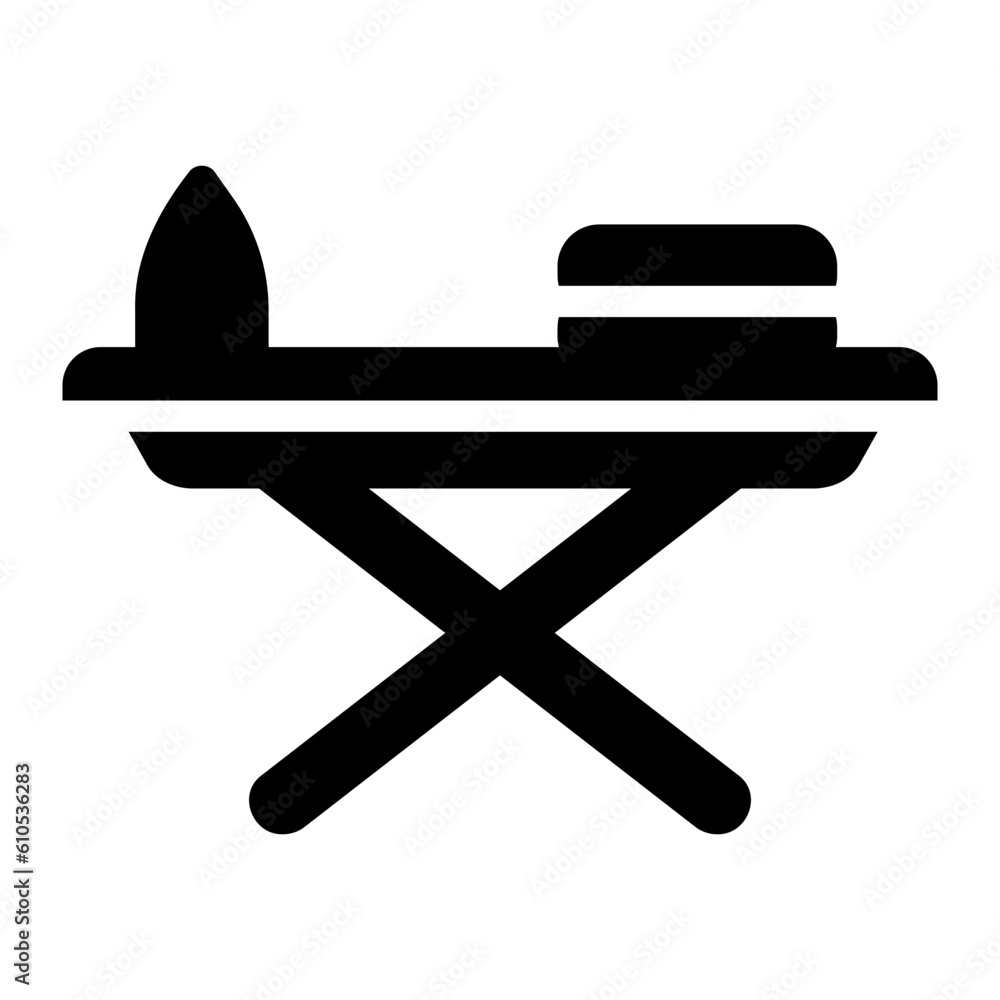 ironing board glyph icon ironing board glyph icon