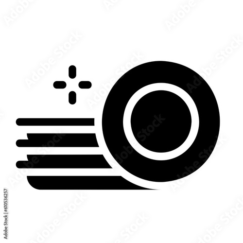 plates glyph icon