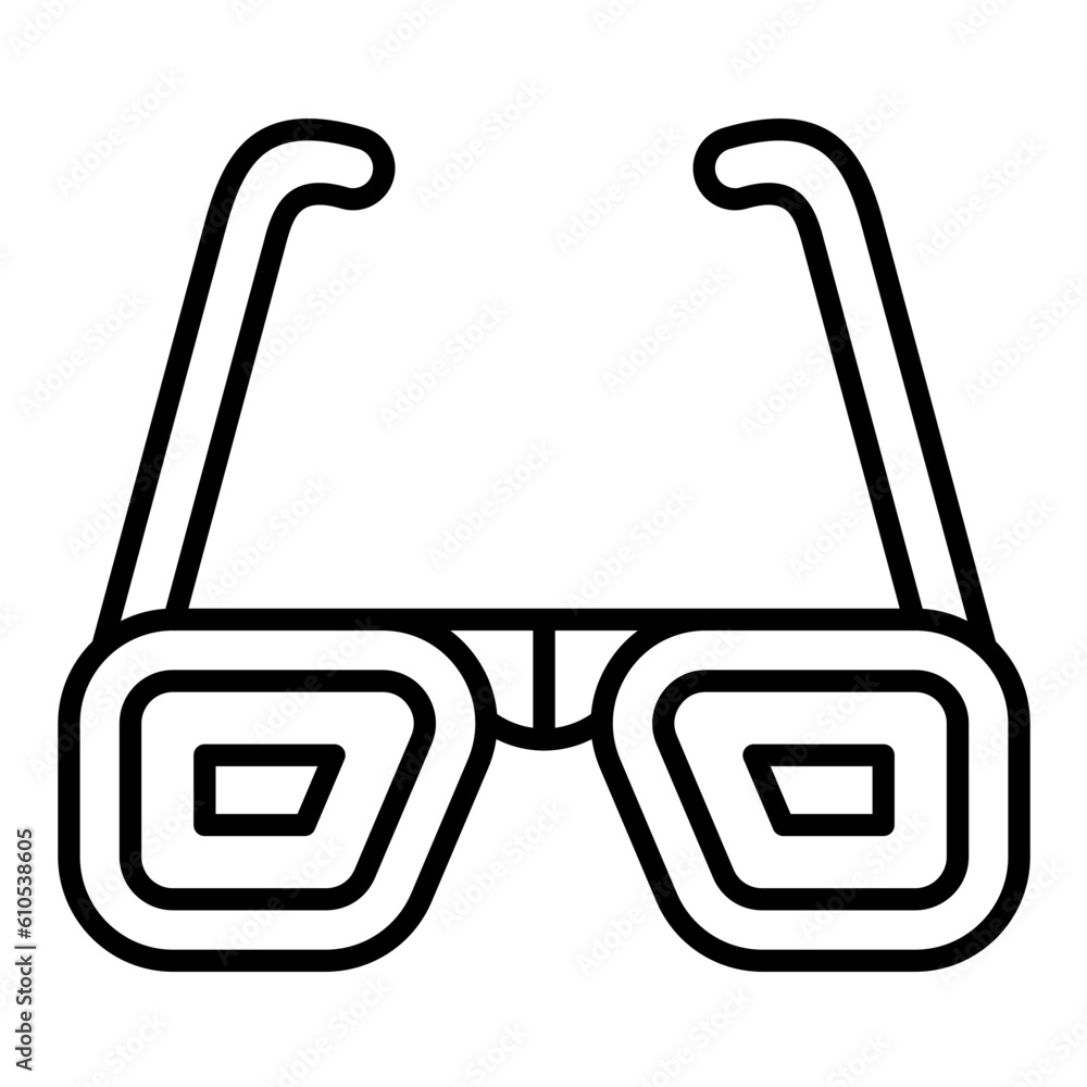 3d Glasses Icon 3d Glasses Icon