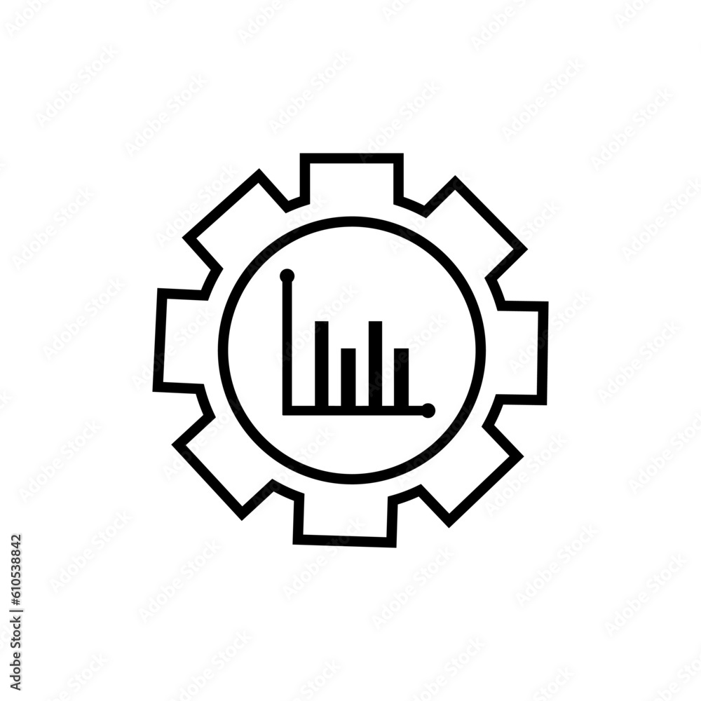 Productivity icon vector. efficiency illustration sign. result symbol or logo.