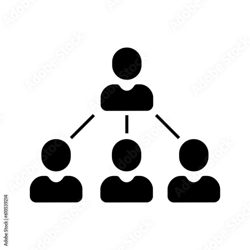 Referral program icon vector. affiliate illustration sign. partners symbol or logo.