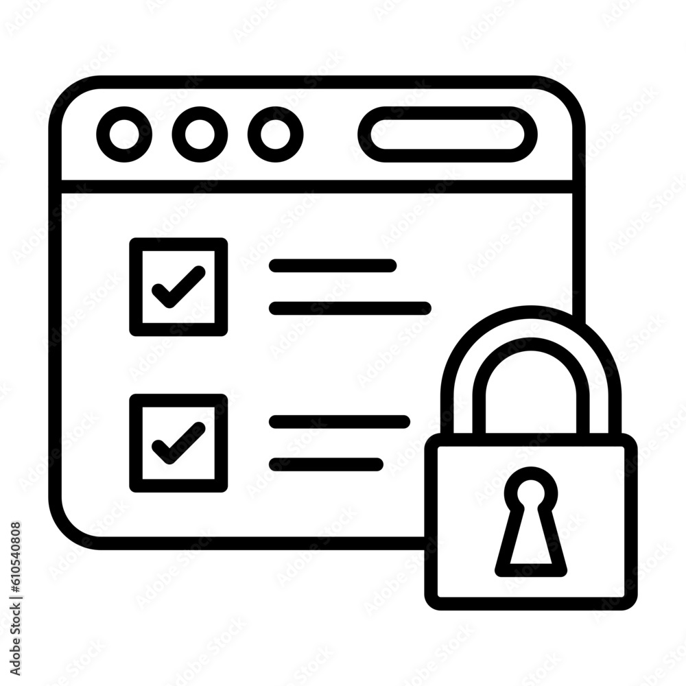 Server Security Icon Server Security Icon