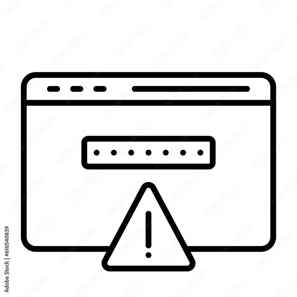 Browser Hacked Icon Browser Hacked Icon
