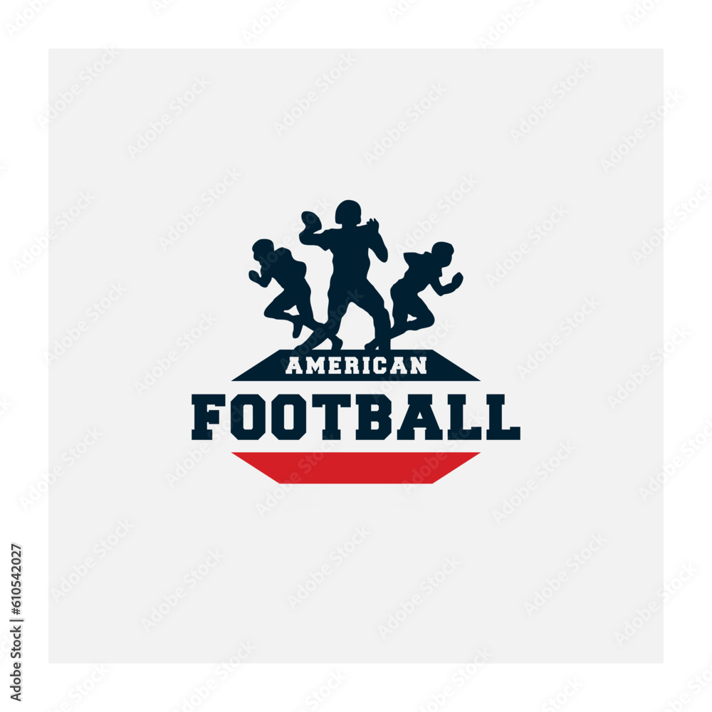 American Fottbal Vector Logo Design