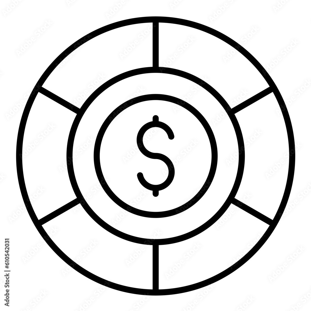 Money Margin Icon Money Margin Icon