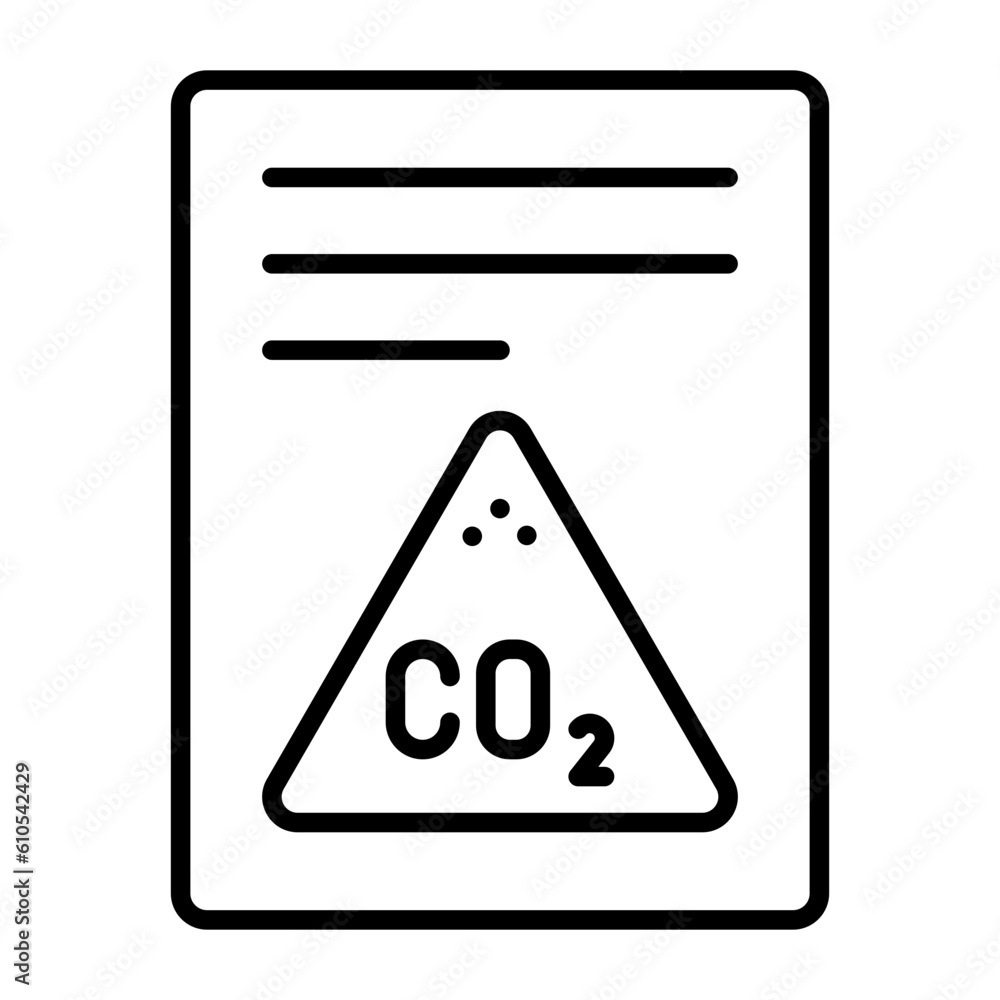 Carbon dioxide Report Icon Carbon dioxide Report Icon