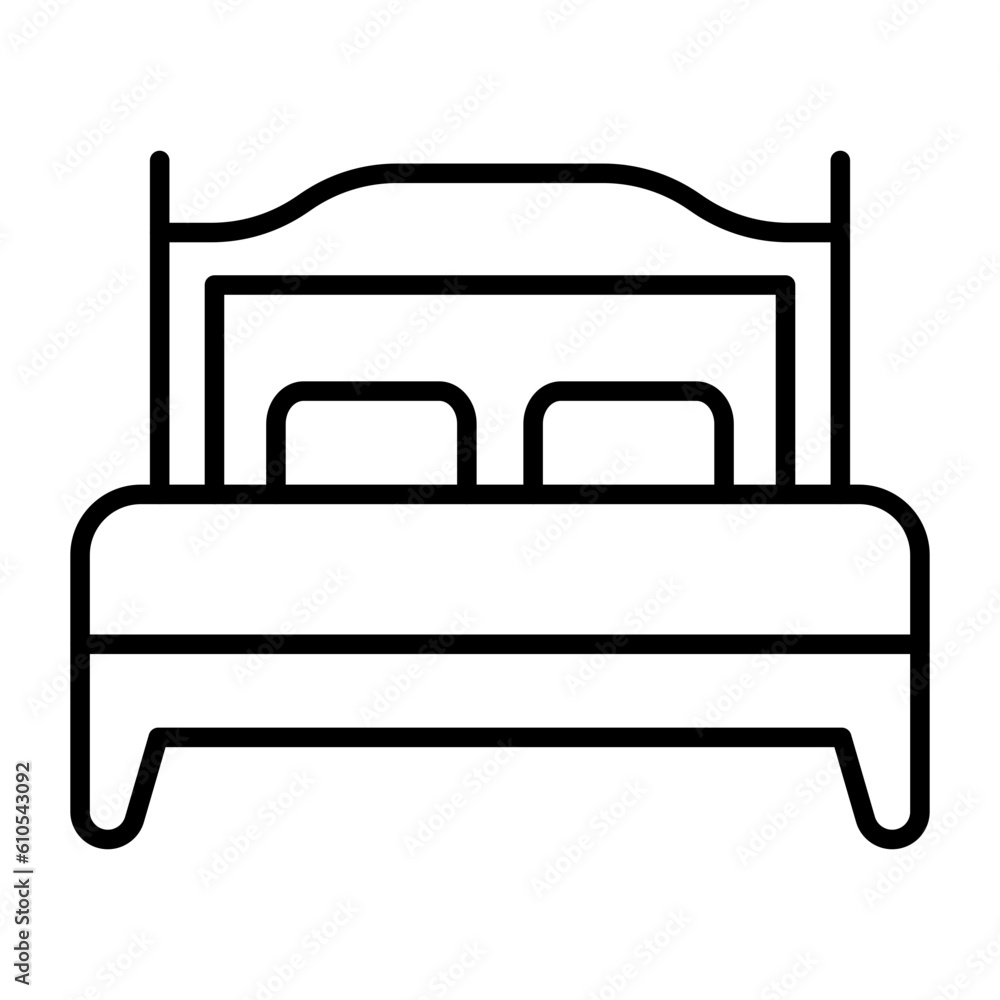 Double Bed Room Icon Double Bed Room Icon
