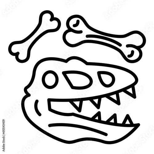 Dinosaur Fossil Icon