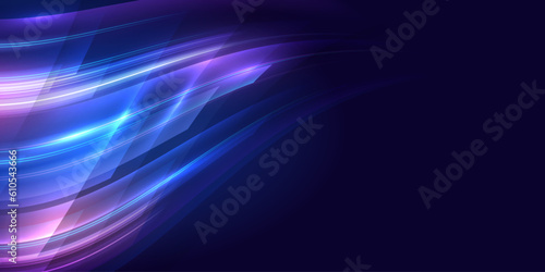 Concept of technology background. Abstract high-speed movement. Dynamic geometric overlapping motion. Futuristic template for banner, presentations Vector EPS10.