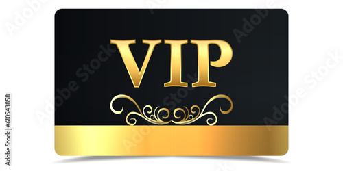 VIP. VIP card. Luxury template design. VIP Invitation. Vip gold ticket. Vip in abstract style on black background. Premium card.