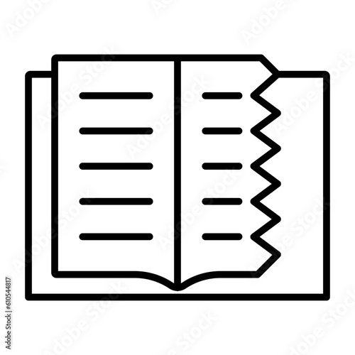 Teared Book Icon