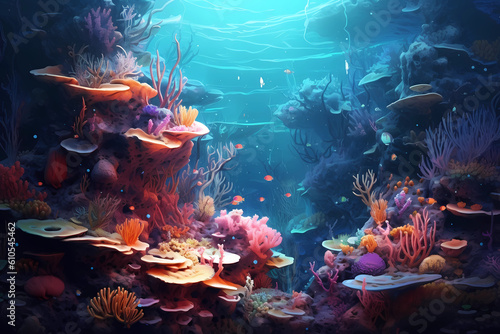 Painting The Vibrant Diversity Of Marine Life And Reefs