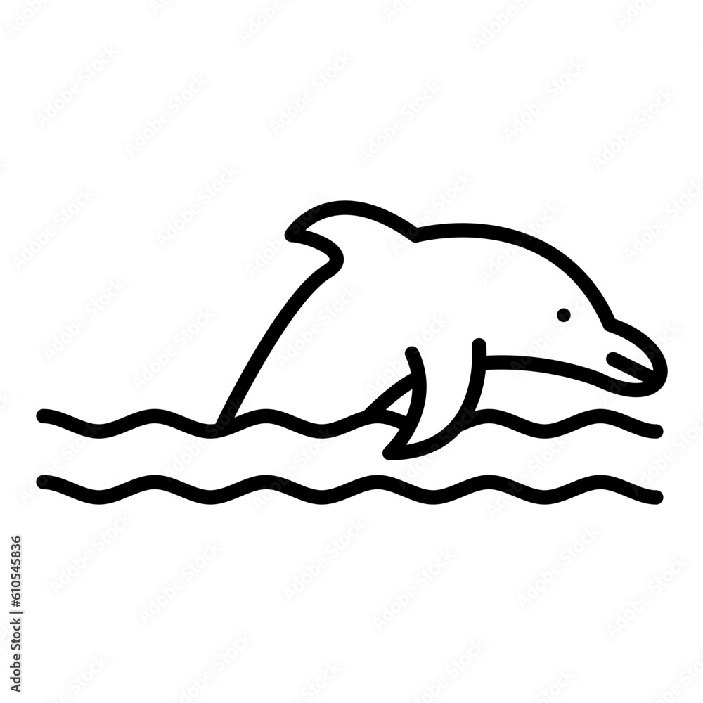 Obraz premium Dolphin Icon
