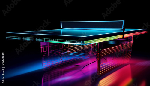A perspective enhanced surface of the table tennis tab HD Wallpaper