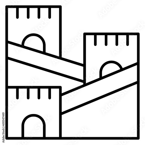 Great Wall of China Icon