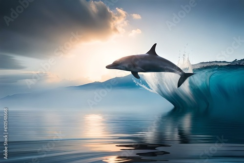 dolphin jumping out of water