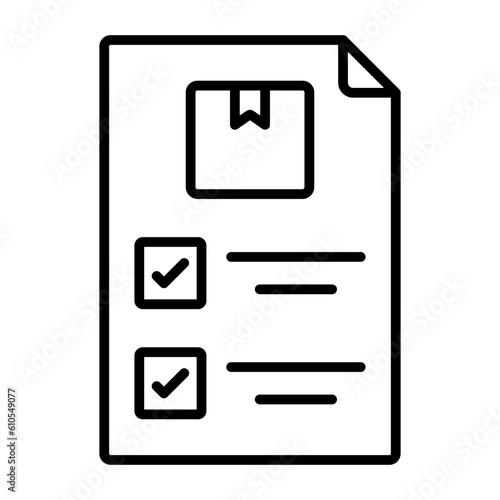 Delivery Note Icon