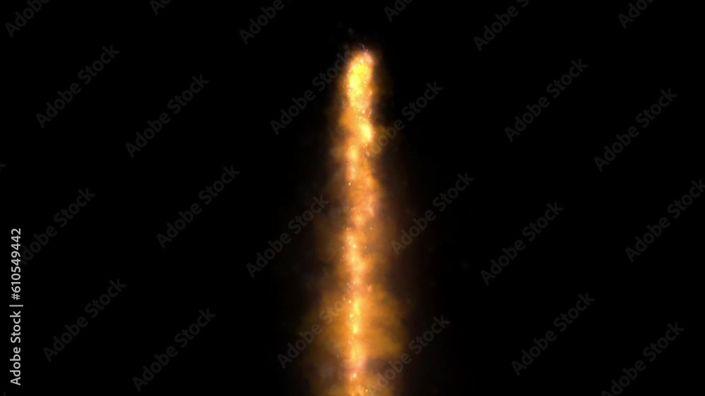 Fire Lava Stream Isolated Black Screen Animation Fire Lava Stream Isolated Black Screen Animation
