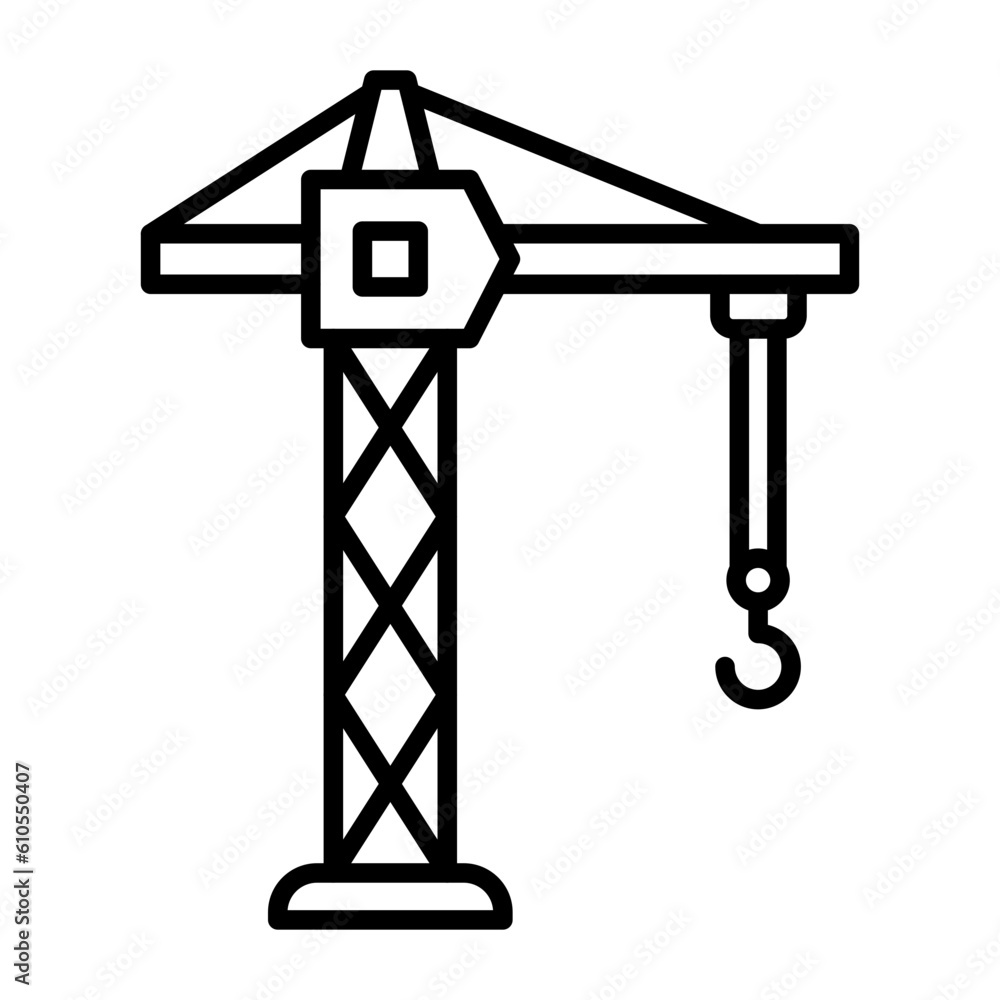 Tower Crane Icon Tower Crane Icon