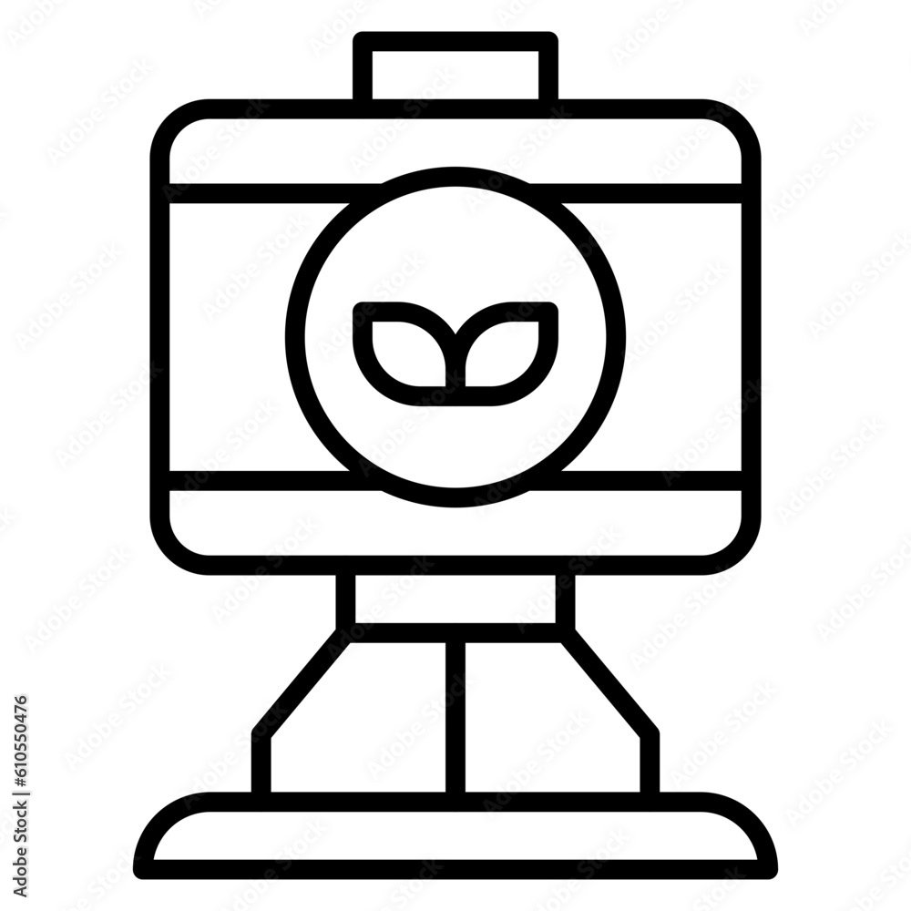 Eco Presentation Icon Eco Presentation Icon