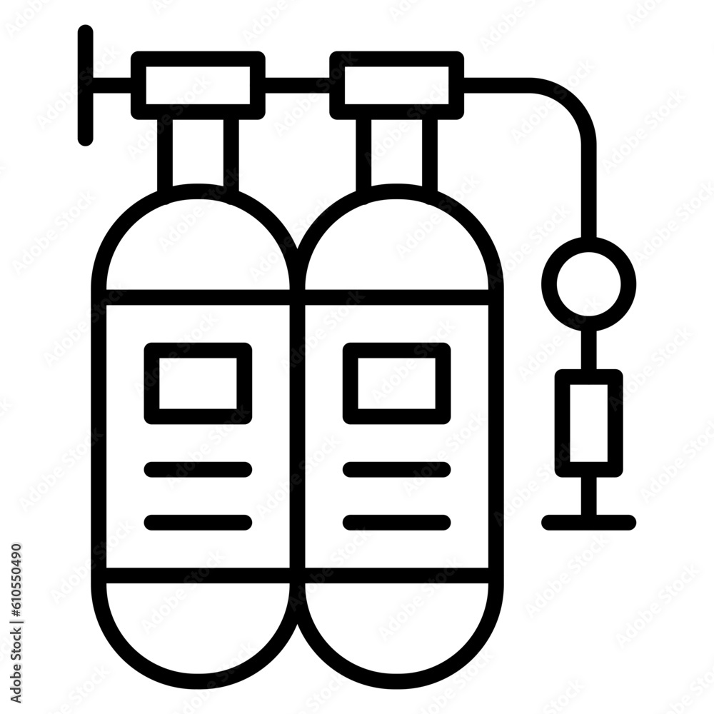 Biogas Cylinder Icon Biogas Cylinder Icon