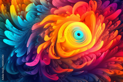 vibrant and colorful abstract background image depicting swirling patterns and shapes, perfect for a 16:9 widescreen desktop wallpaper