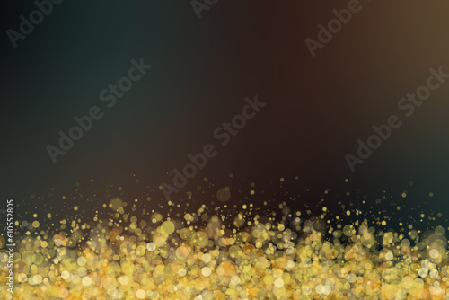 キラキラ輝くゴールド色の背景イラスト