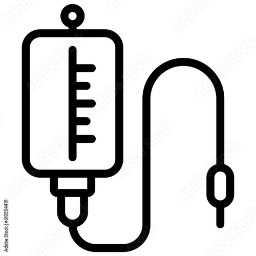 infusion icon illustration design with outline