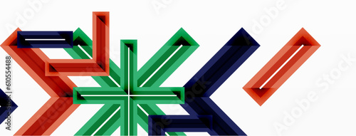 Minimal geometric background cross line. Design for wallpaper, banner, background, landing page, wall art, invitation, prints, posters