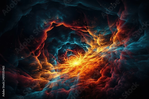 Cosmic art. The element of this image provided by NASA. Generative AI