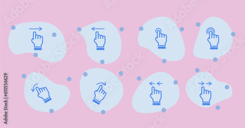 icon vector illustration - Touch or click icon stock vector design. pointer icon design. eps design