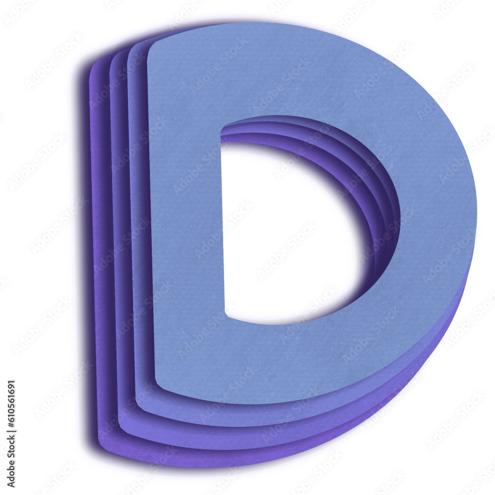 Obraz premium Alphabet D 