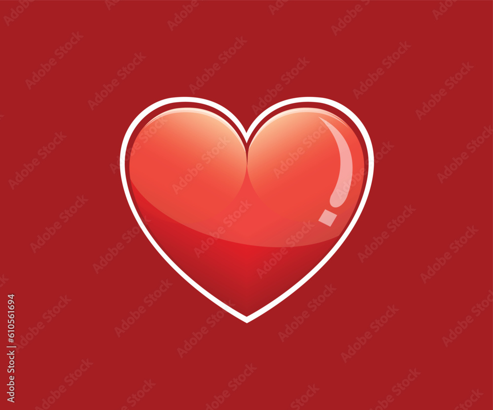 Red heart vector set Isolated on White Background, Love Symbol. Valentine's Day. PNG Red heart vector set Isolated on White Background, Love Symbol. Valentine's Day. PNG