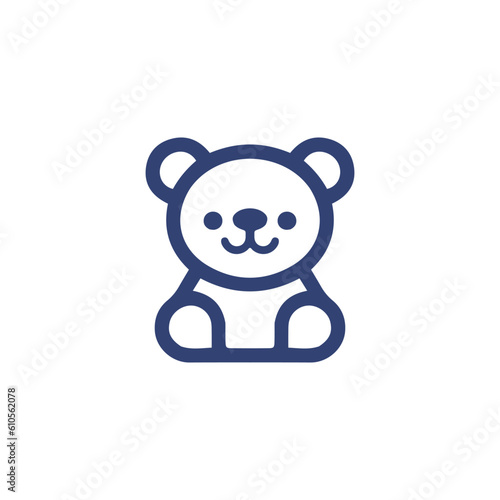 Teddy Bear cartoon line icon